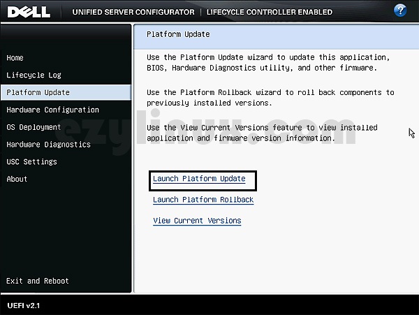 Dell-Unified-Server-Configurator-Plateform-update