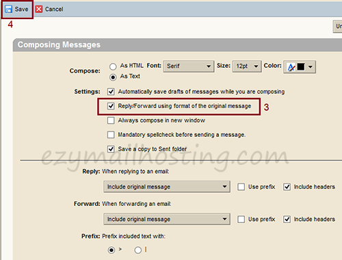 Zimbra-reply-using-original-format-setting
