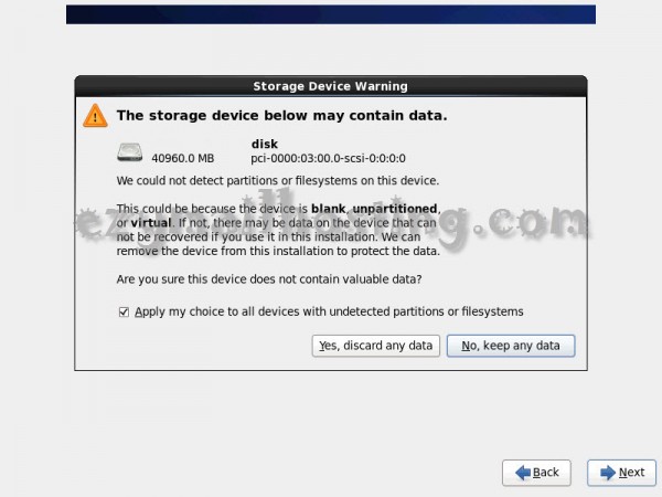 display disk size - install centos 6