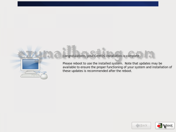 finish - install centos 6