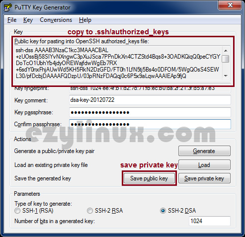 save-private-key-and-public-key-on-putty-key-generator