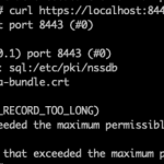 curl - SSL_ERROR_RX_RECORD_TOO_LONG